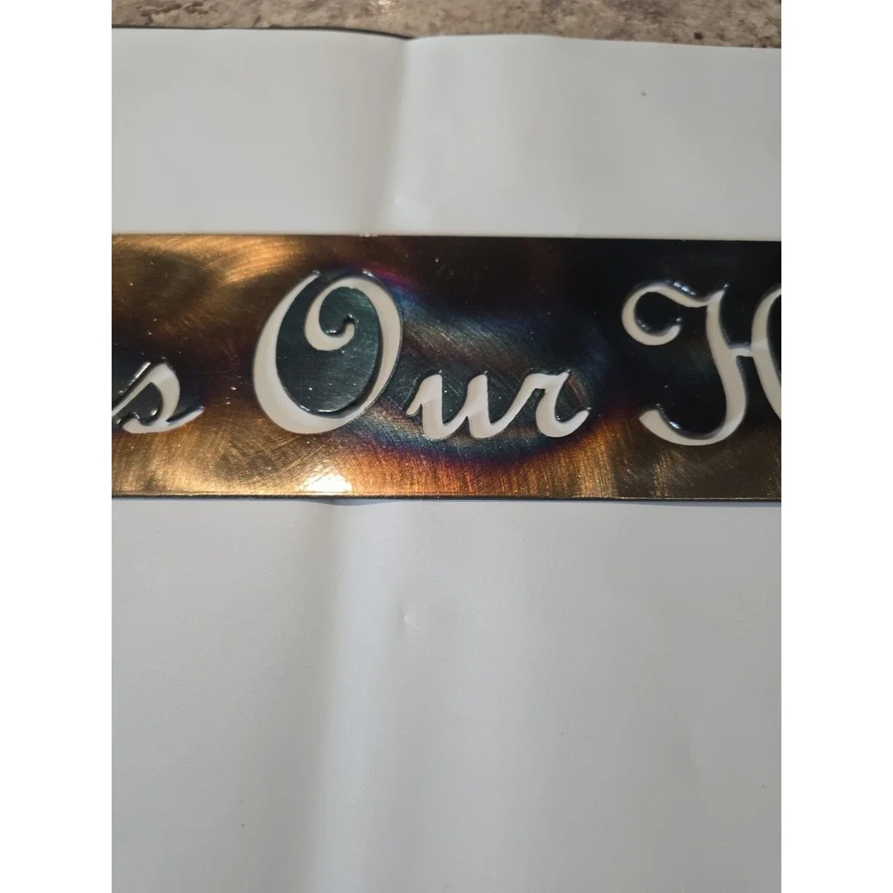 Bless This House! Custom Steel Art Work Sign.